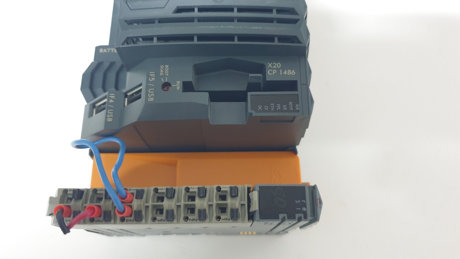 B&R Automation PLC System with CPU and I/O Module X20 CP 1486