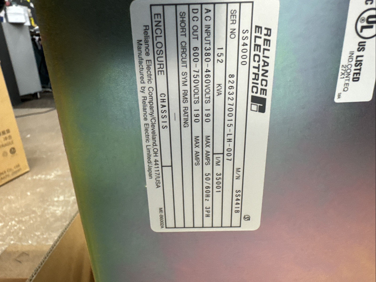 NEW!! RELIANCE ELECTRIC SS4000 SYNCRONOUS RECTIFIER