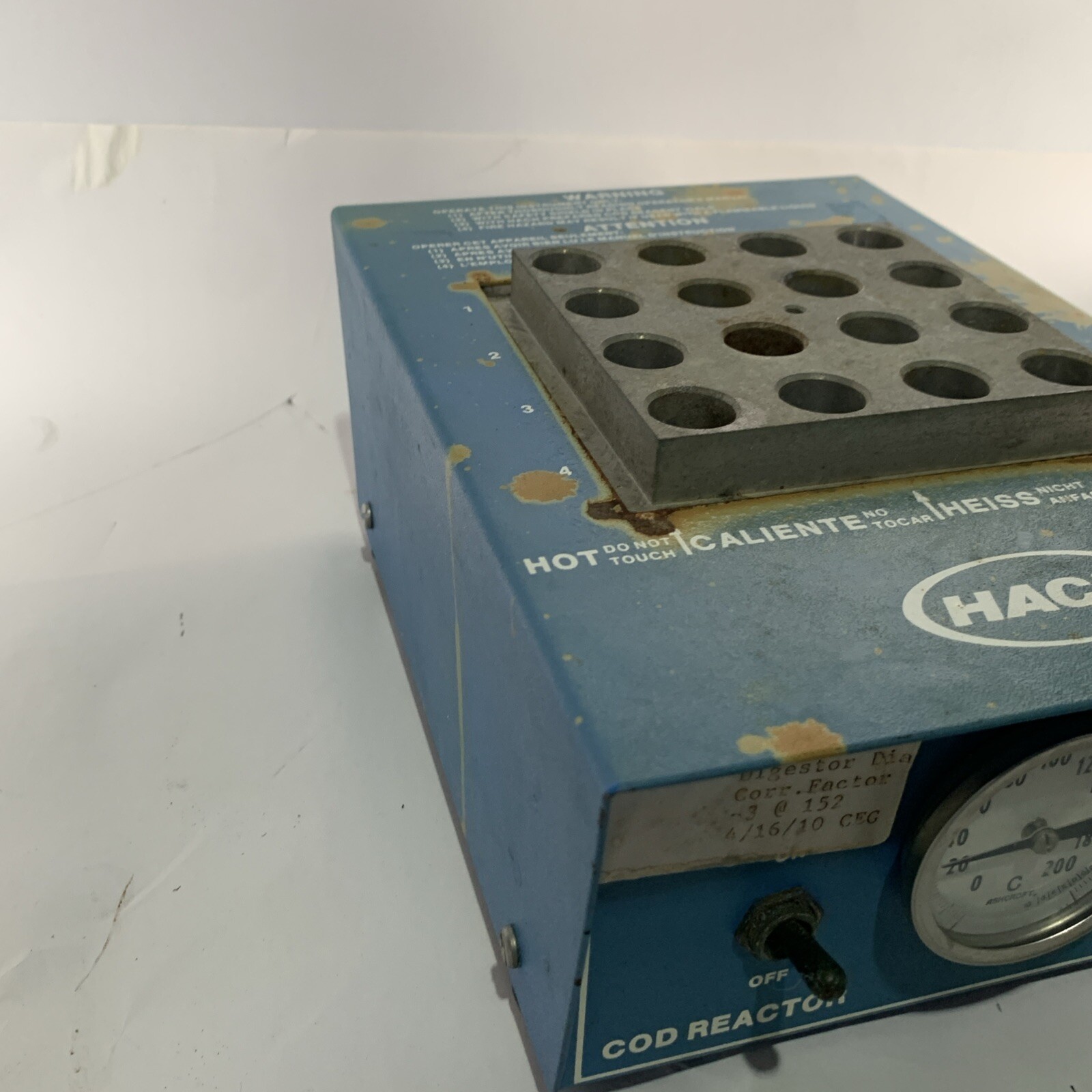 HACH Cod Reactor 16500-10 120 VAC 50/60Hz A6311WVS