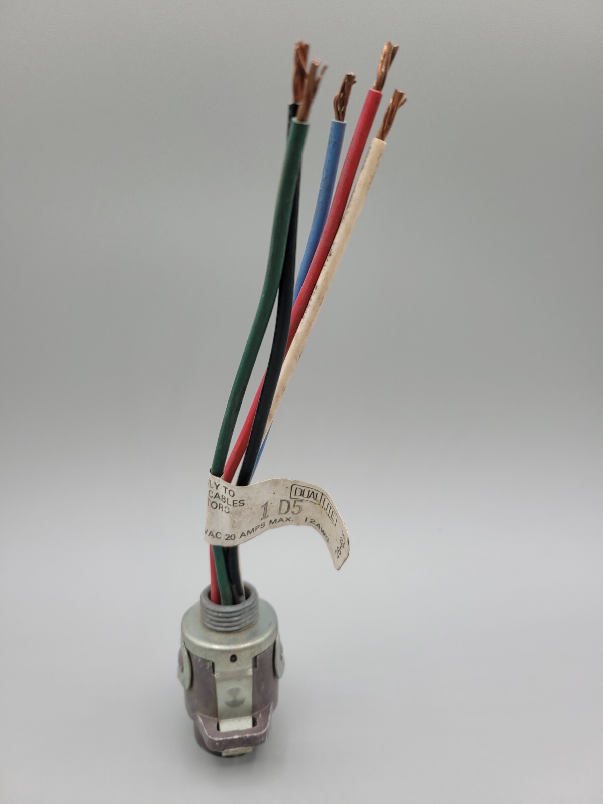 Dual Lite Lighting Connector 1D5 120/208V 20A 12AWG 28-62IF 5 Wire