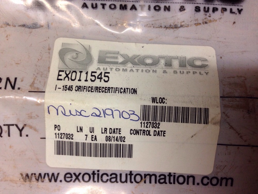 Cincinnati Test Systems 420-2166.00scc/m-40.0psig-21, EX0I1545, I-1545#1645Q3