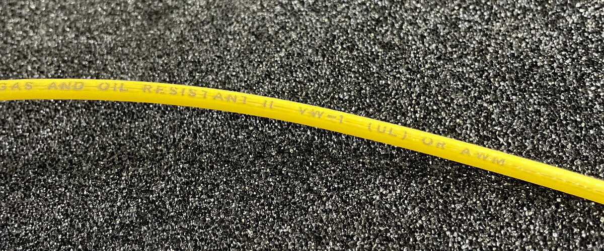 General Cable 12 AWG Yellow Wire 12/19W THHN/THWN/MTW VW-1 600V GAS & OIL 100Ft
