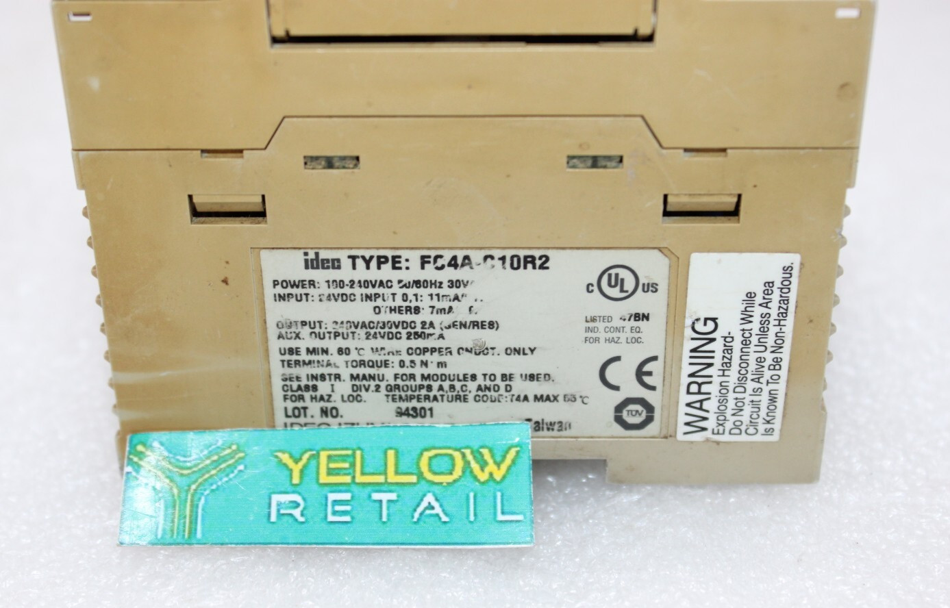 MICROSMART FC4A-C10R2 PROGRAMMABLE CONTROLLER FC4AC10R2 100-240VAC