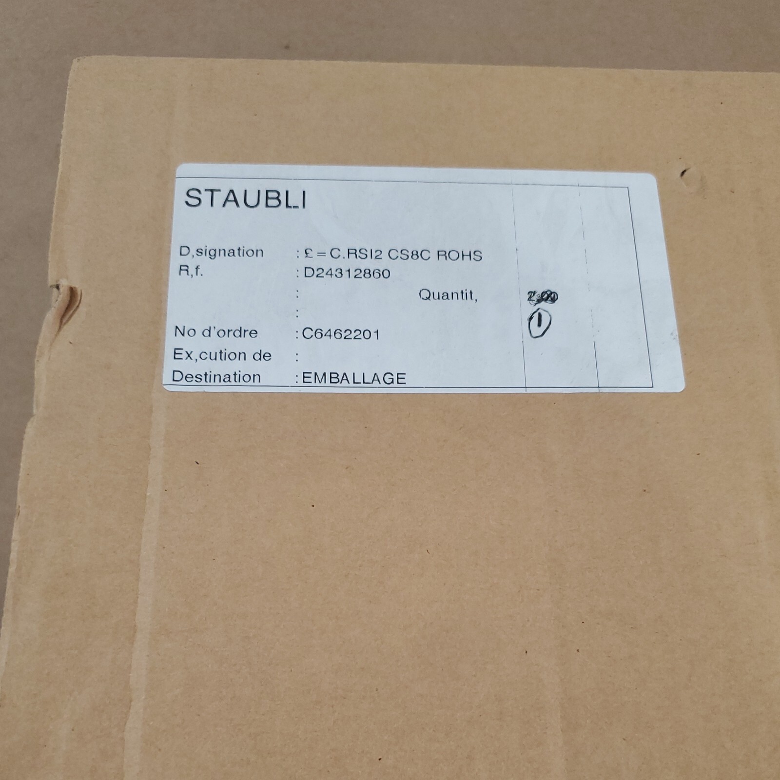 *PREOWNED IN FACTORY BOX* Staubli D24312860 RSI2 PC Board Assy + Warranty!