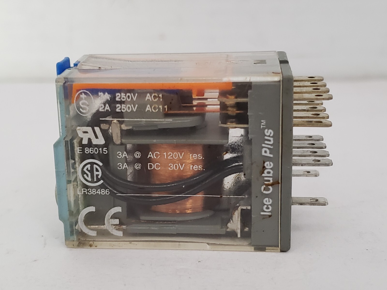 RELECO C9-A41-DX RELAY BASE 14 PIN 4 POLE 5A 250VAC 24V DC COIL SERIES QR-C