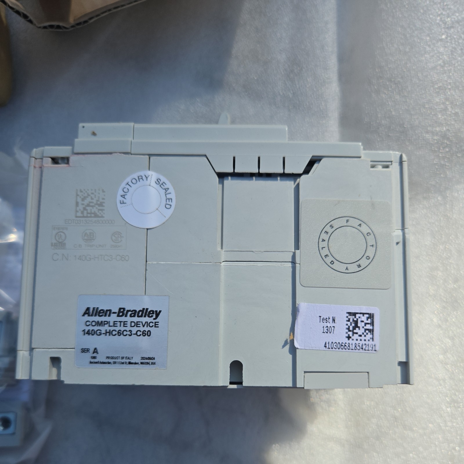 NEW ALLEN BRADLEY 140G-HC6C3-C60 CIRCUIT BREAKER 60A 3P 480V-600Y/347V 50/60HZ