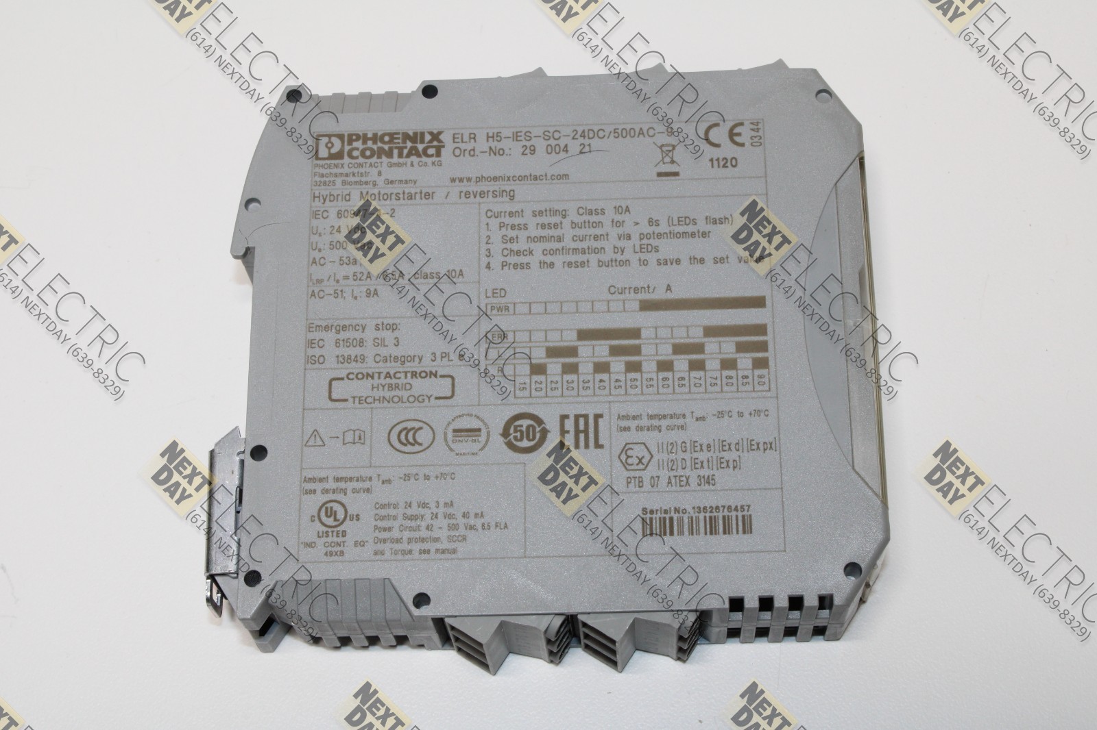 Phoenix Contact, ELR H5-IES-SC-24DC/500AC-9, 29 004 21, Hybrid Motorstarter OEM