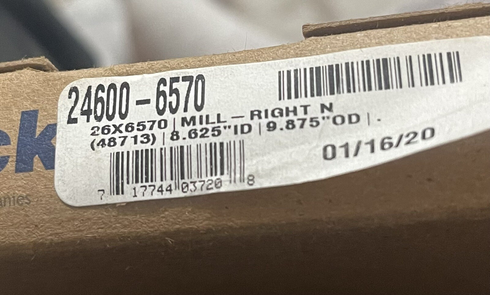 24600-6570 Garlock Klozure Seal 8.625″ Shaft Dia x 9.875″ Bore X .625 Oil Seal