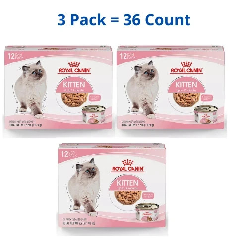 Royal Canin Health Nutrition Kitten Thin Slices in Gravy Wet Cat Food -3oz, 36CT