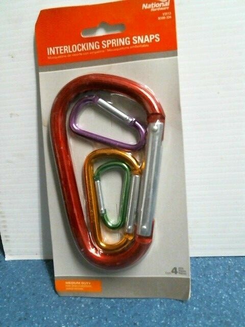 National Hardware N100-334, Interlocking Spring Snaps, Assorted, Pack of 4, FS