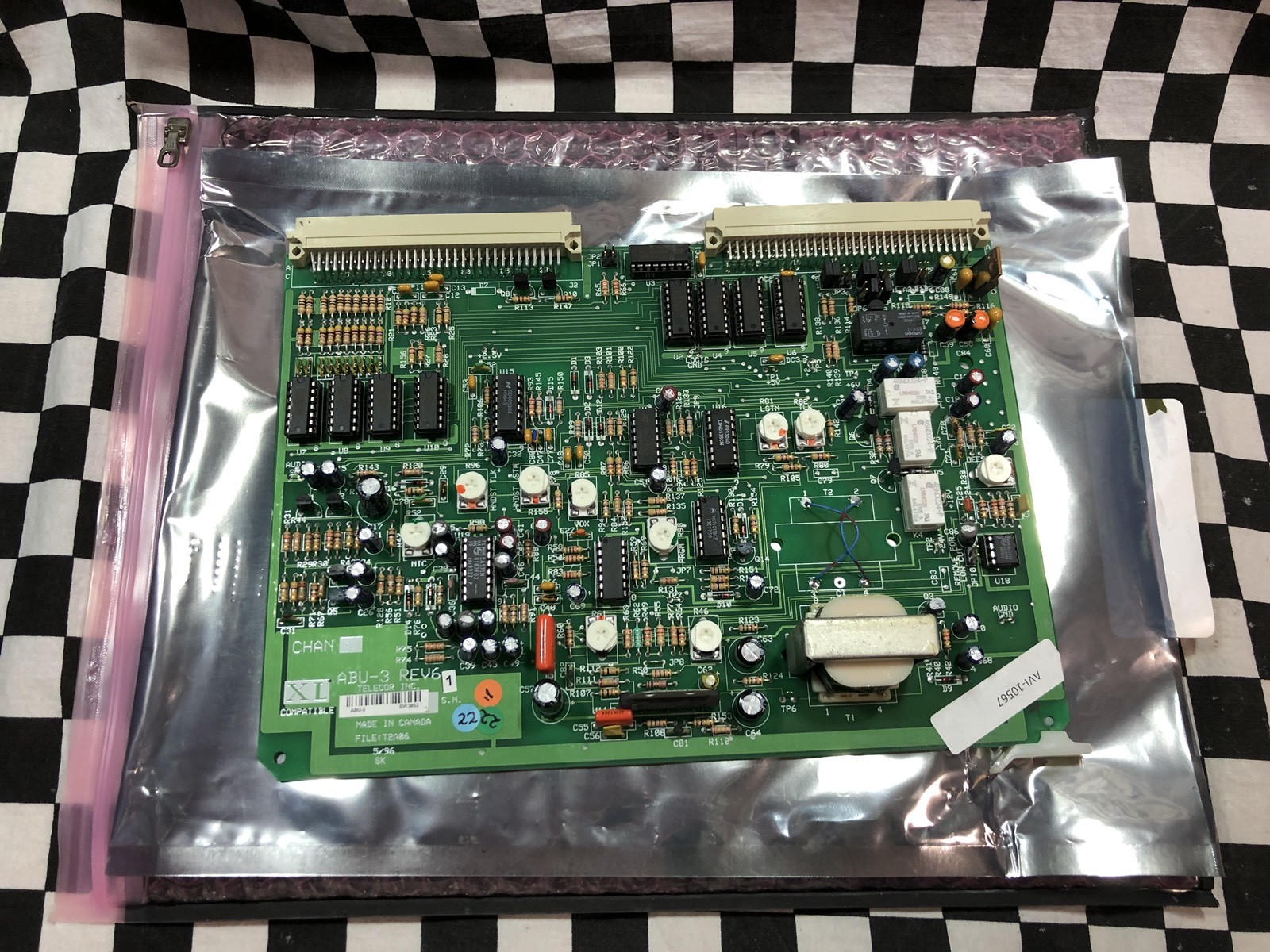 TELECOR AUDIO BUFFER BOARD CARD INTERCOM ABU-3, AVI-10567 SHIPSAMEDAY Box 11 “A”