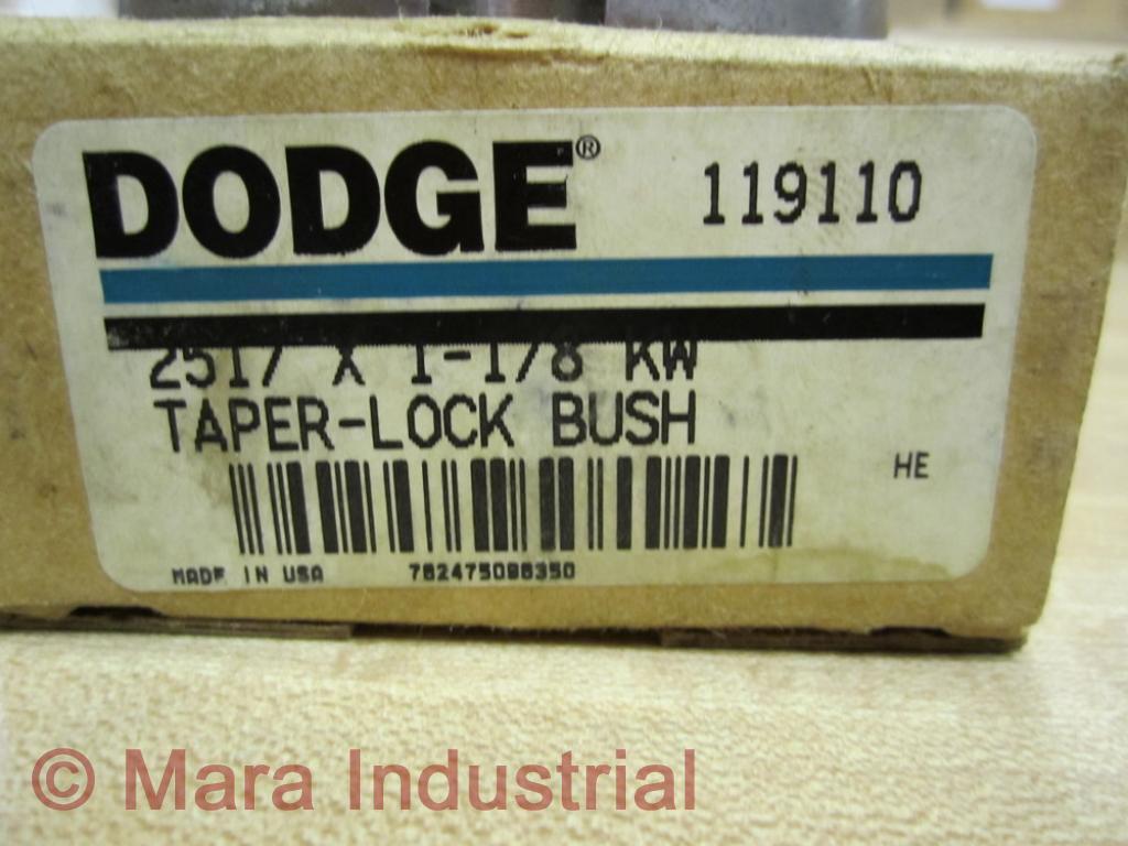 Dodge 119110 Taper Lock Bushing 2517 X 1-1/8 KW