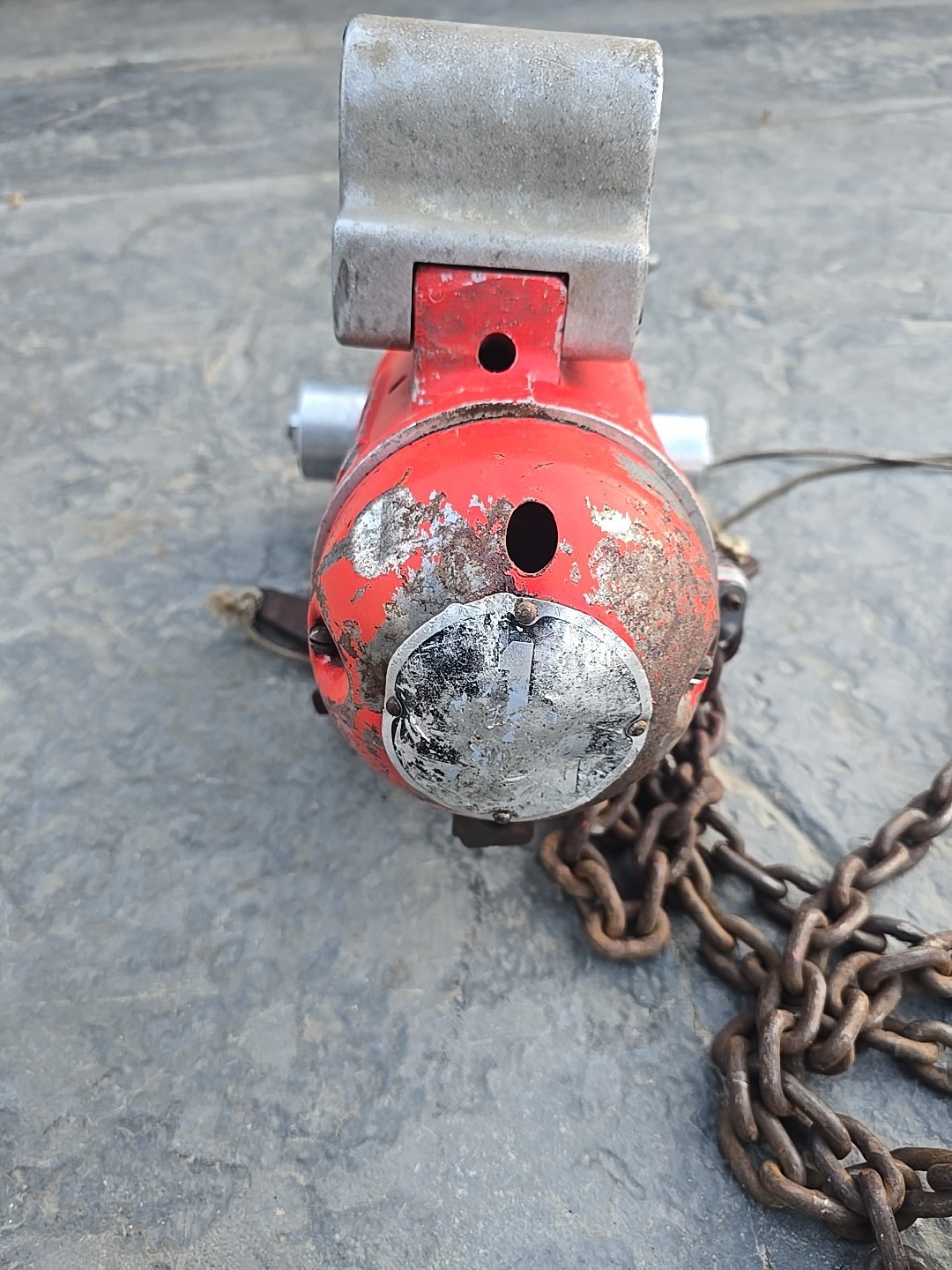 ARO Pnuematic Air Chain Hoist 1 Ton Model 7776DT Read Please
