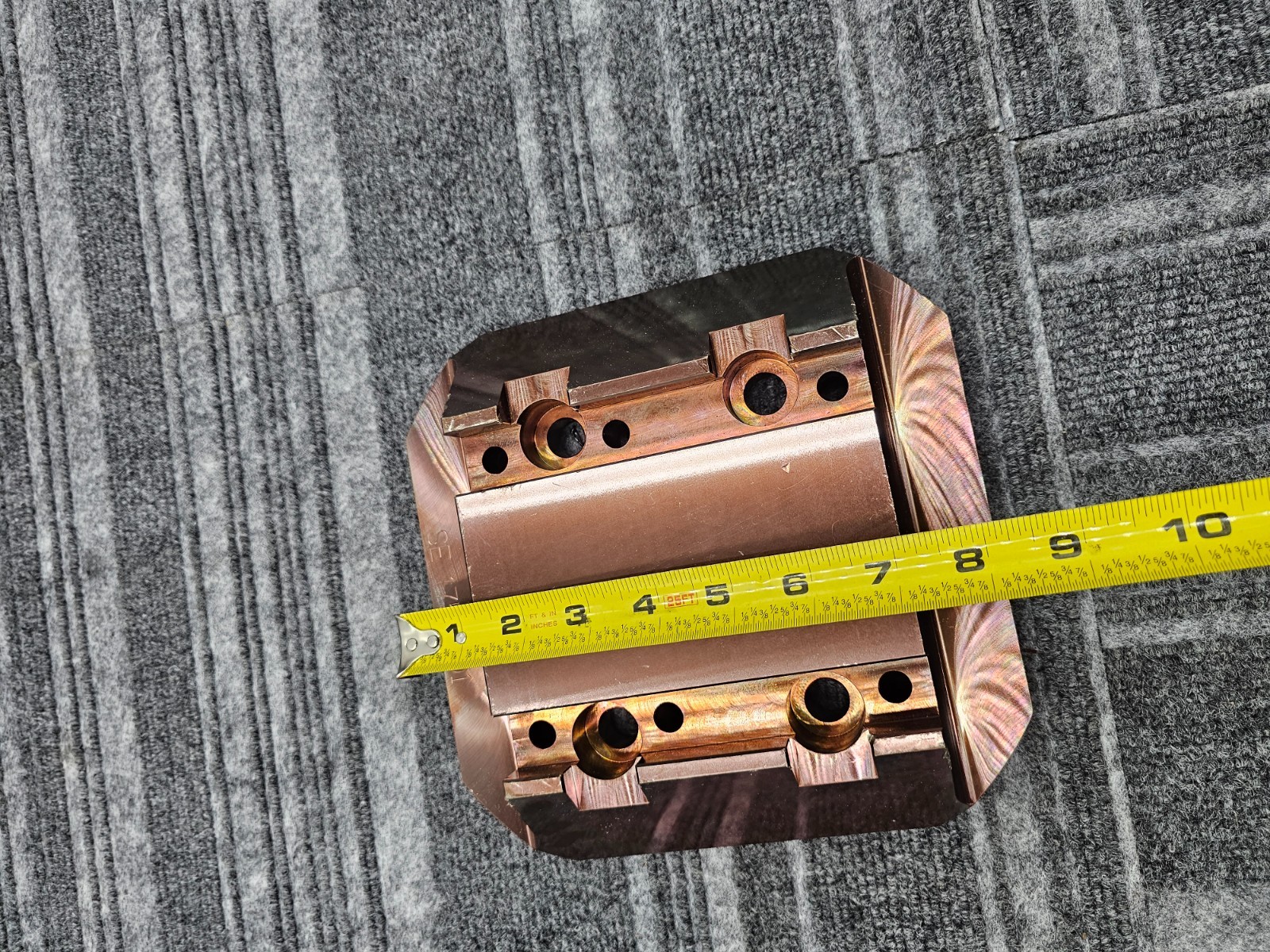 SE 1757.001 Copper Contact Component Part 8 inch Length x 8 inch Width