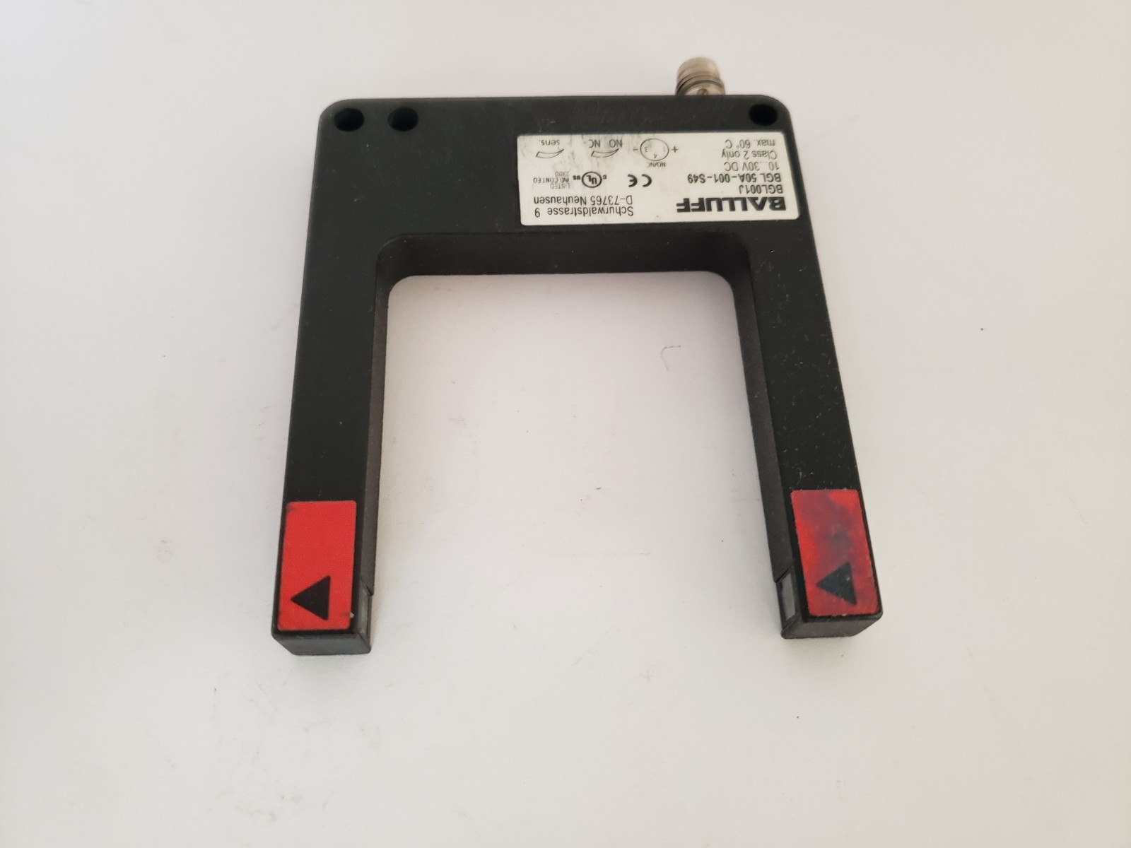 BALLUFF BGL50A-001-S49 FORKED SENSOR PNP NO/NC 10-30V DC (BL001J)
