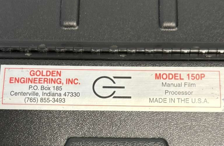Golden Engineering Film Processor 150P w/ 3x Polaroid 8 X 10 Film Cassette & Key