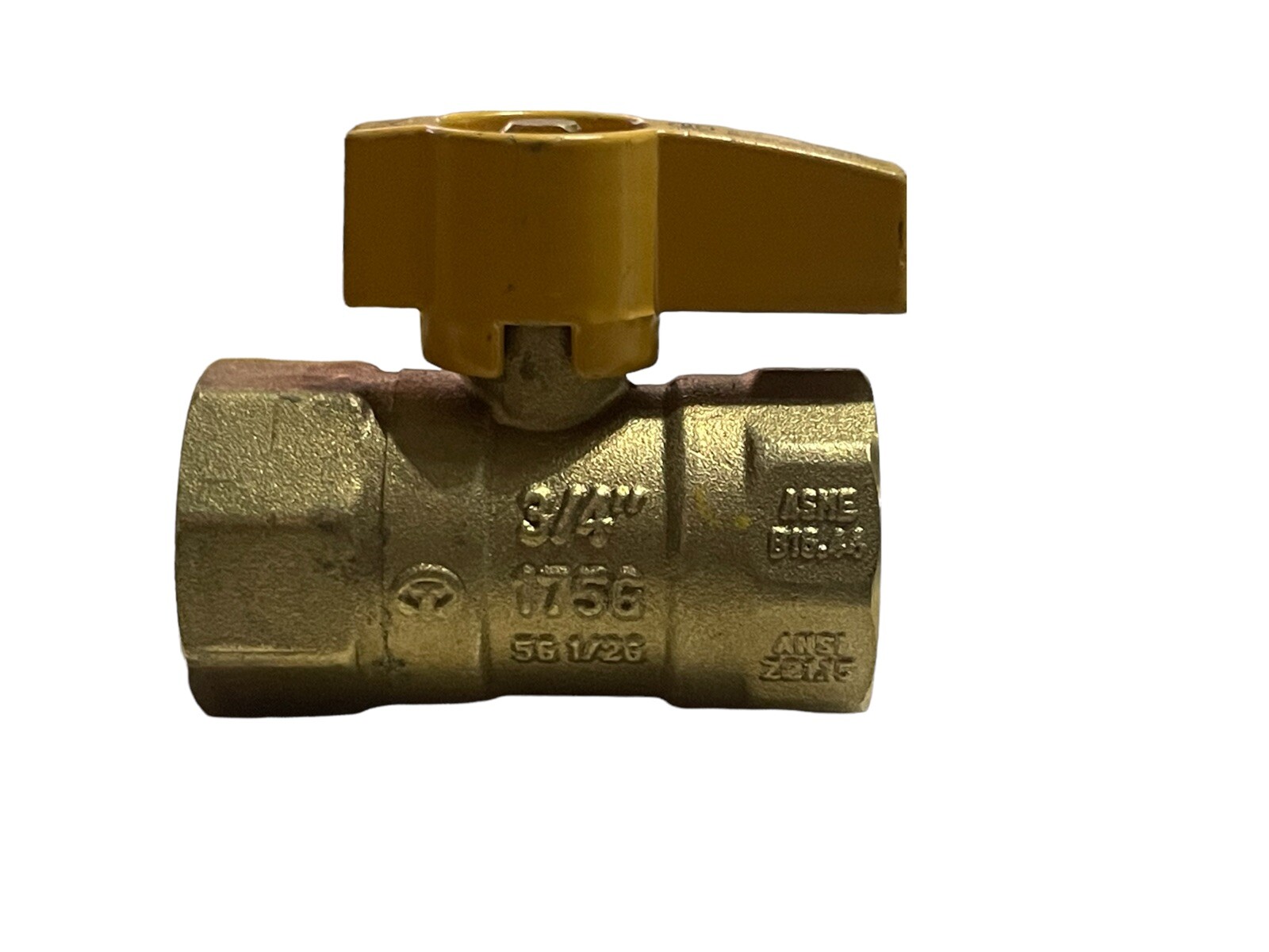 GBV02 BRASS LPG BALL VALVE 3/4 FNPT 125 PSI