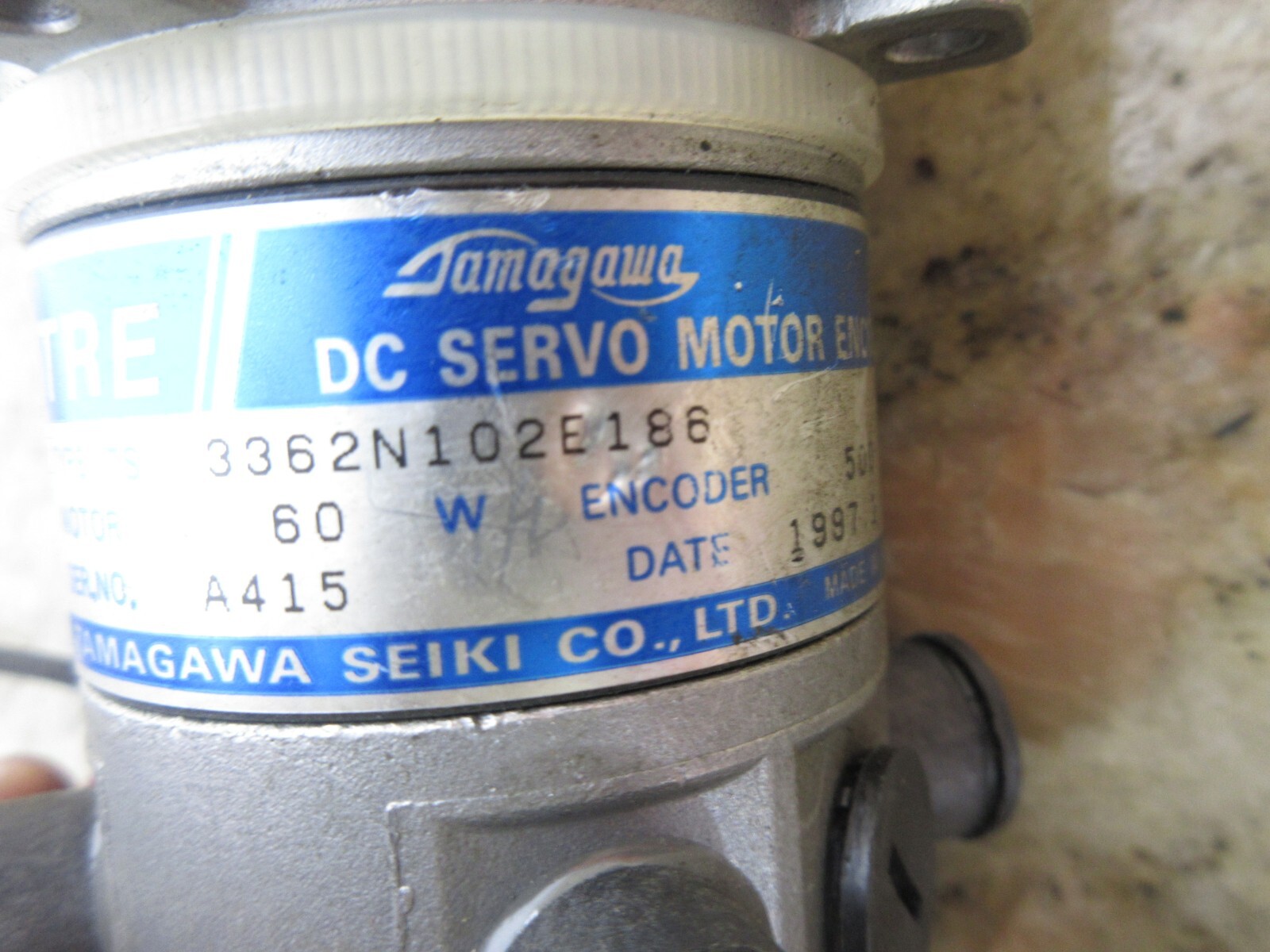 TAMAGAWA DC SERVO MOTOR TYPE TS 3362N102E186 1997 TS3362N102E186 EACH 1