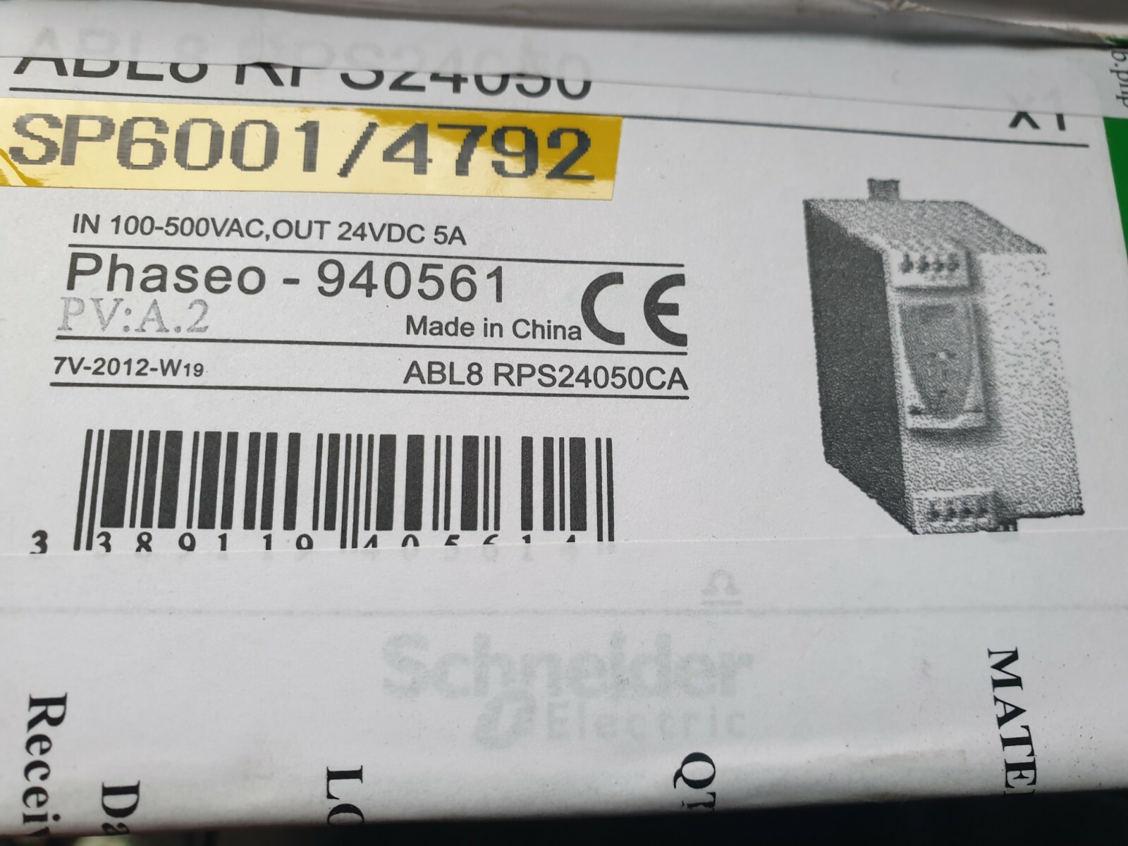 SCHNEIDER ABL8 RPS24050CA (BR6.3B4)