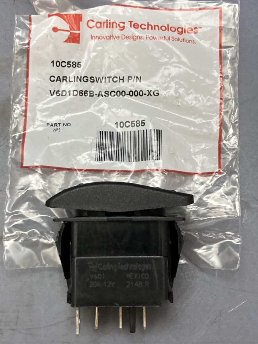 New Genuine Carling Technologies 10C585 Light Rocker Switch
