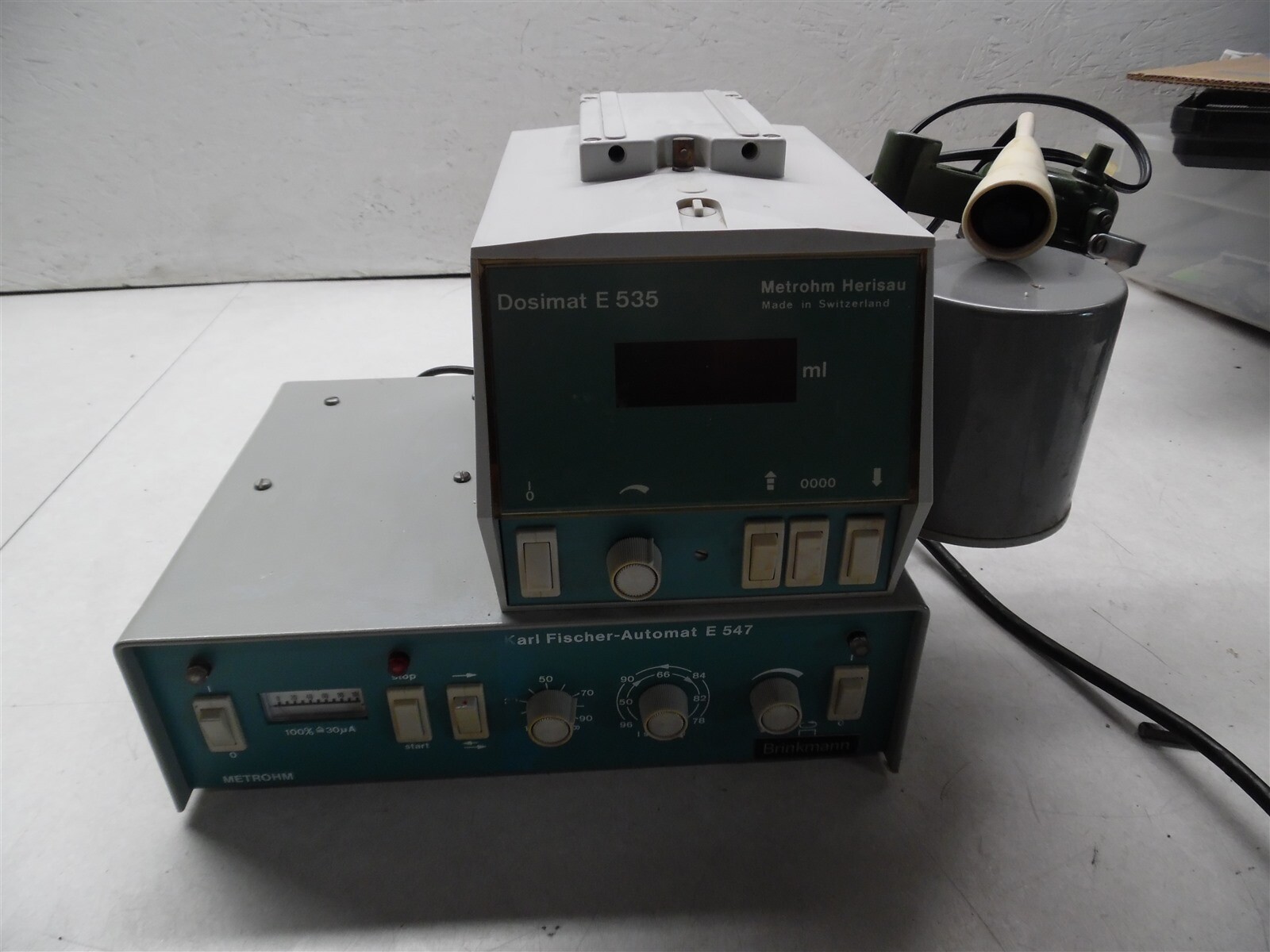 Metrohm Karl Fisher Automat E 547 and Dosimat E 535