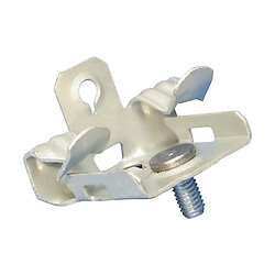 Nvent Hammer-On Flange Clip With Stud, 5/16 To 1/2 In Flange, 25/75/100 Lb