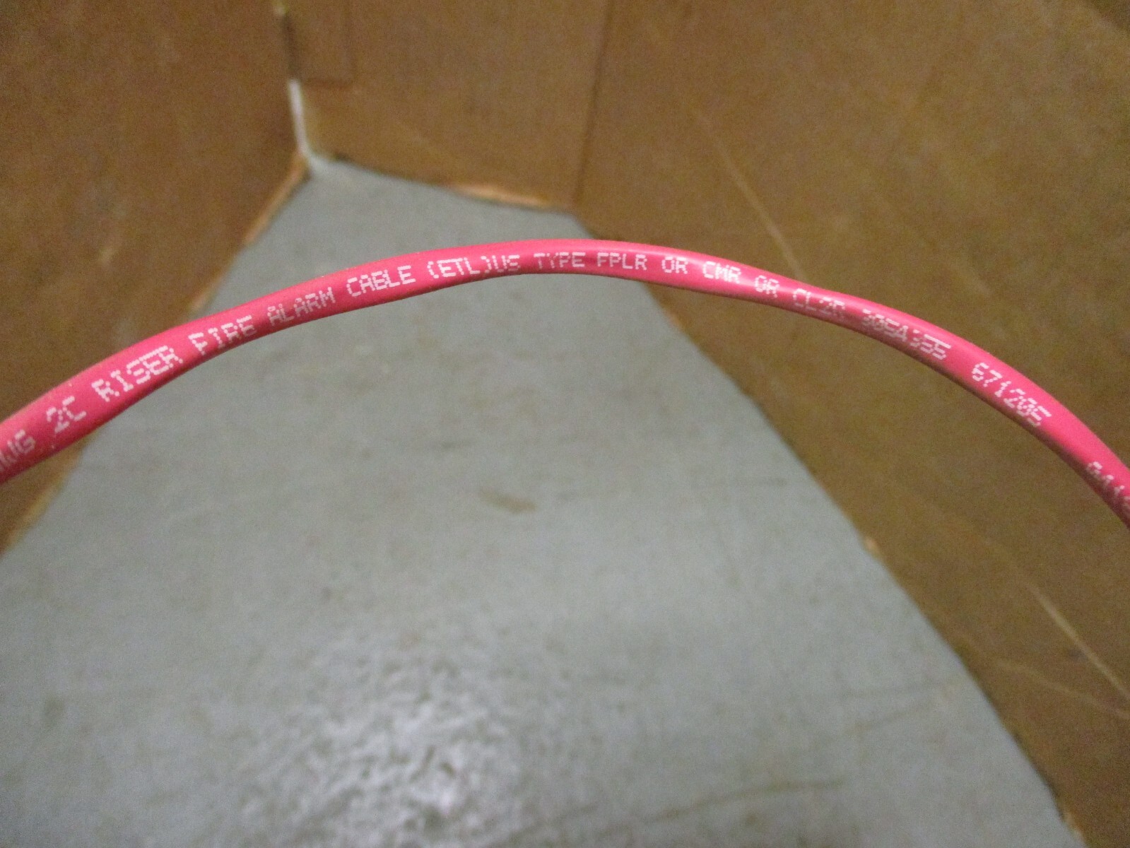 16 AWG 2C Riser Fire Alarm Cable Type FPLR CMR CL2R 16-2C SOL BC FPLR A5947LR