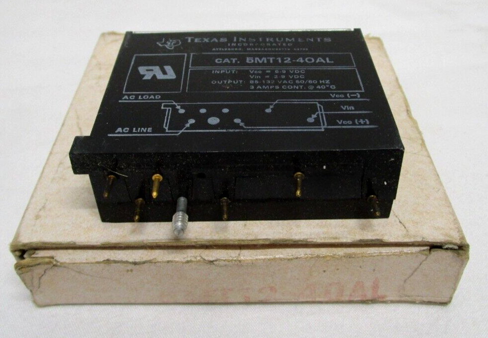 NEW TEXAS INSTRUMENTS PLC 5MT12-40AL OUTPUT MODULE