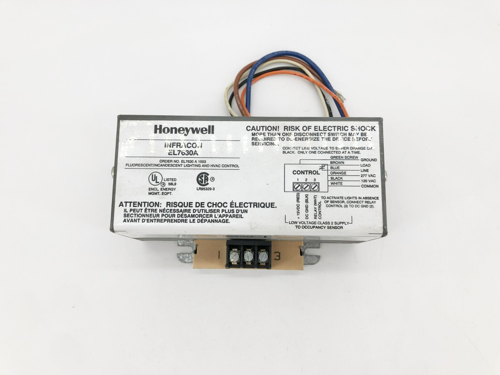 New Honeywell Infracon EL7630A Lighting Controller 120/277VAC EL7630-A-1003