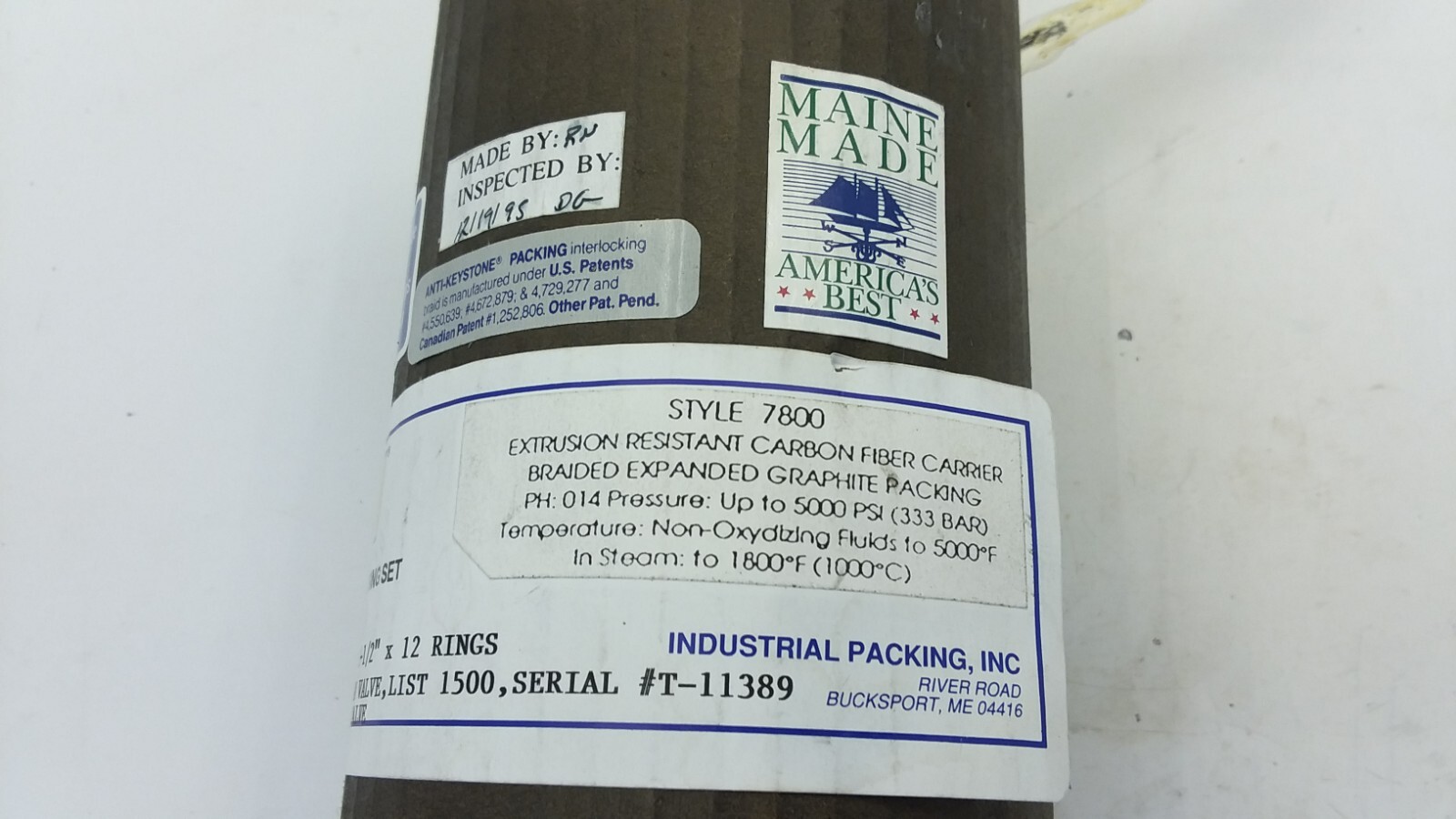 INDUSTRIAL 90-80-5420 CHAPMAN VALVE 8″ LIST 1500 2-1/2X3-1/2 INCH 12 RINGS NNB