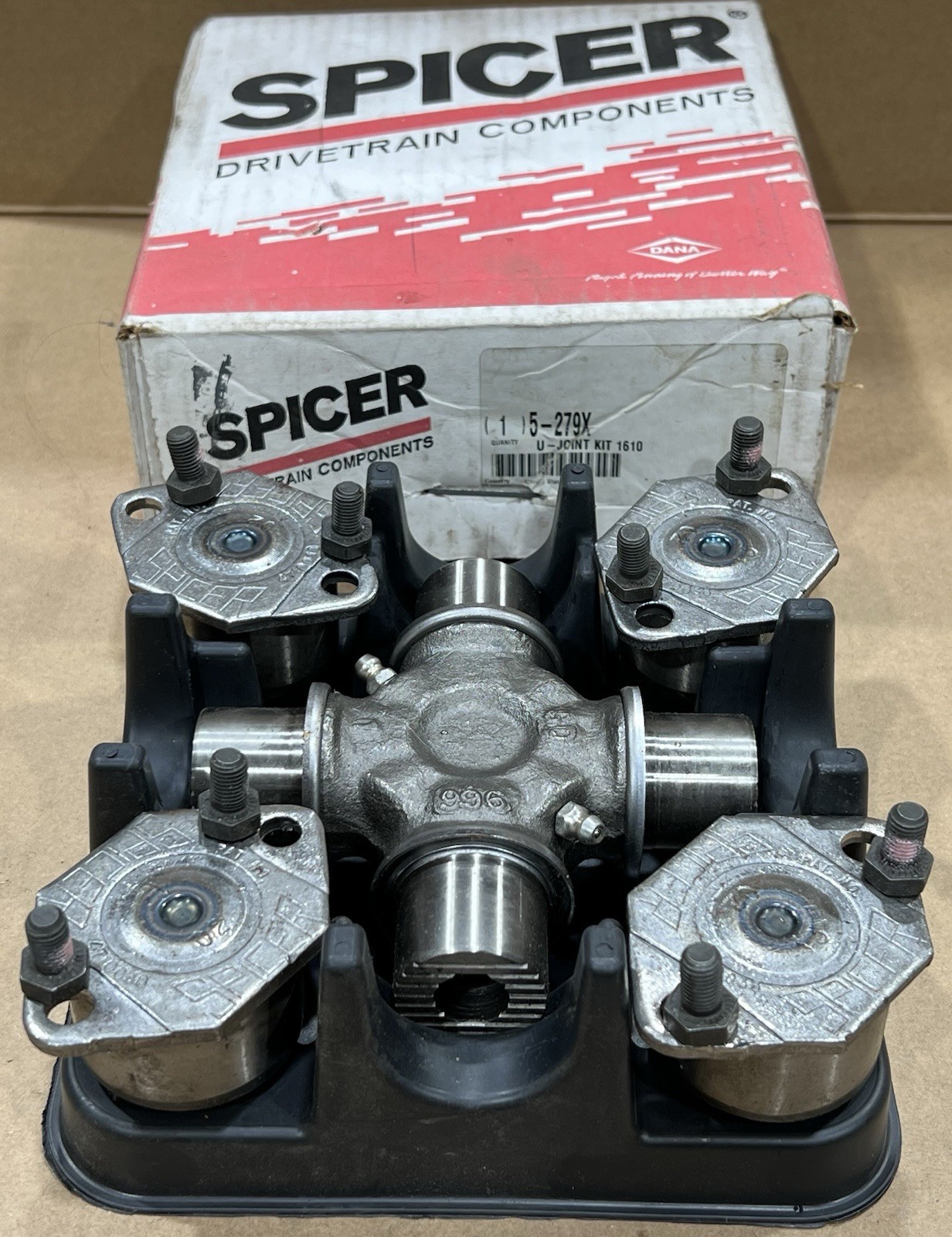 Genuine Spicer 5-279X Universal Full Round Greaseable U Joint USA Made NOS
