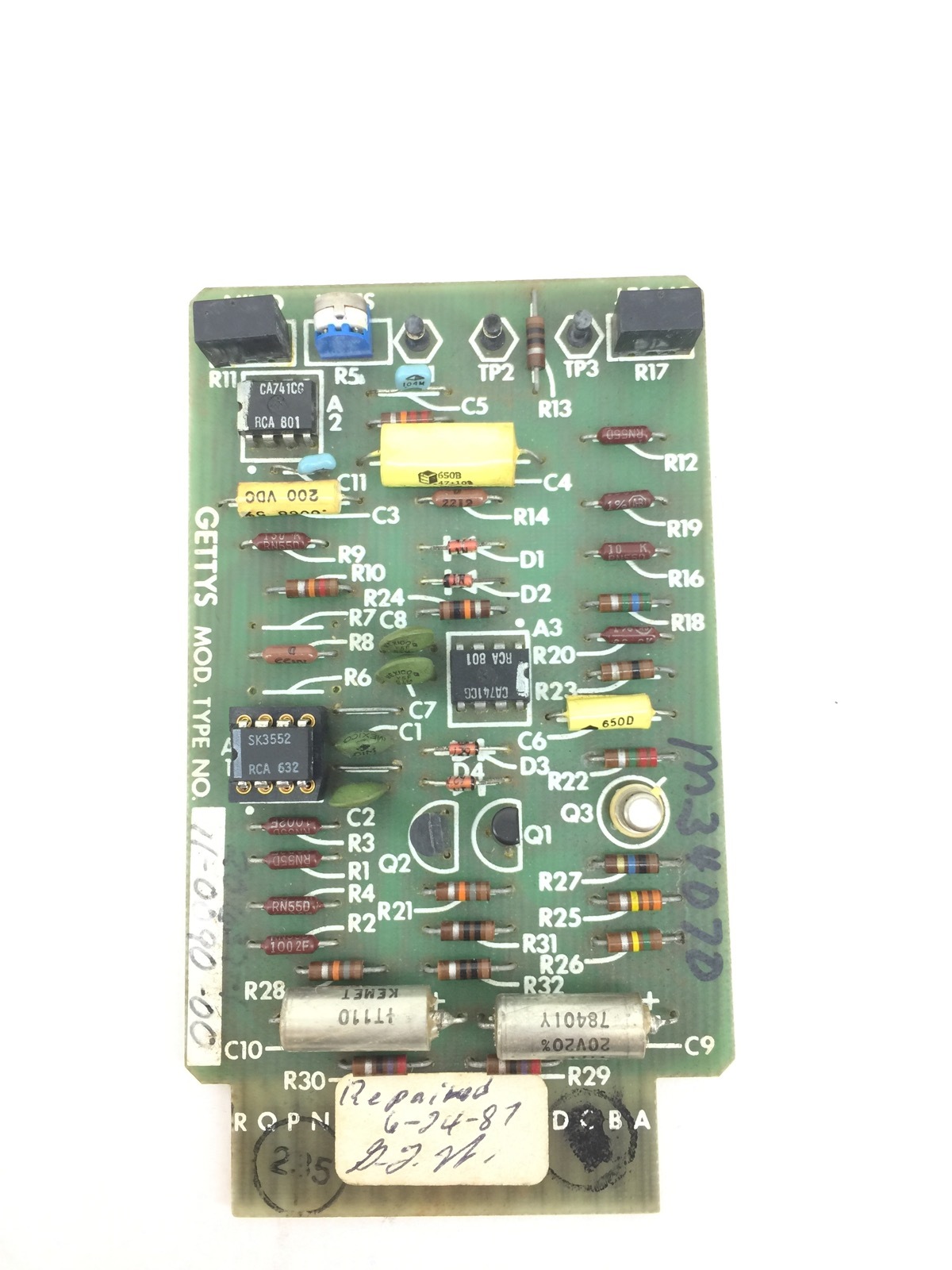 GETTYS 11 0090-00 CIRCUIT BOARD USED IN GREAT SHAPE (A299)