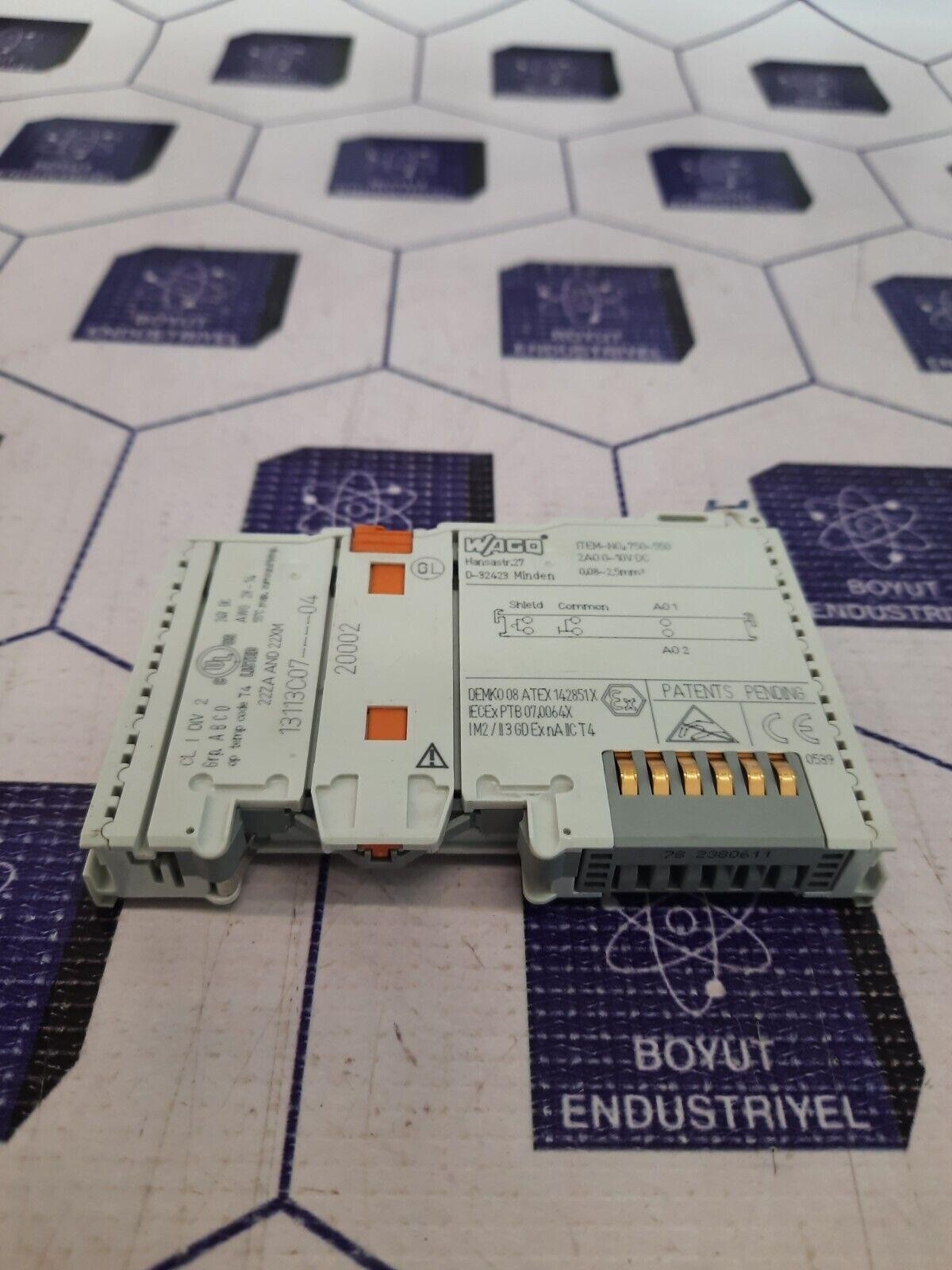 WAGO 750-550 2 Channel Analog Output module Fast Shipping