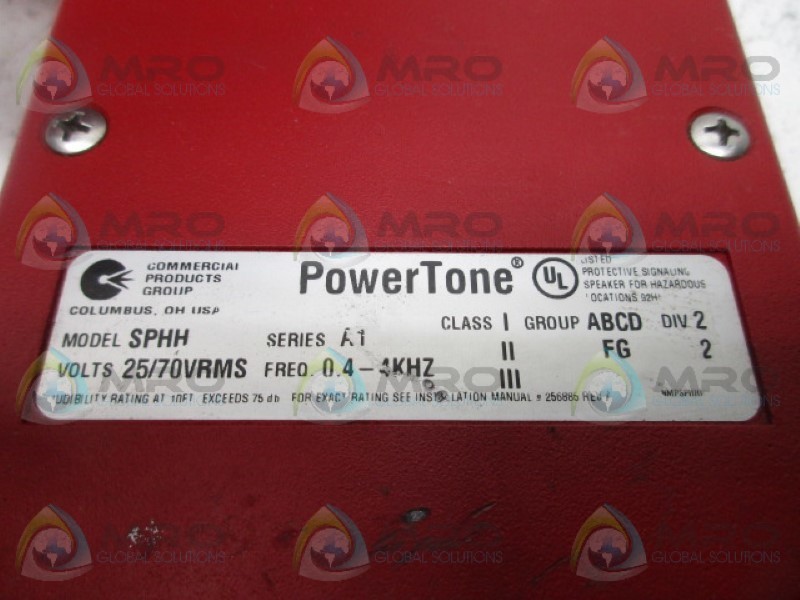 COMMERCIAL PRODUCTS SPHH POWERTONE HORN UNMP