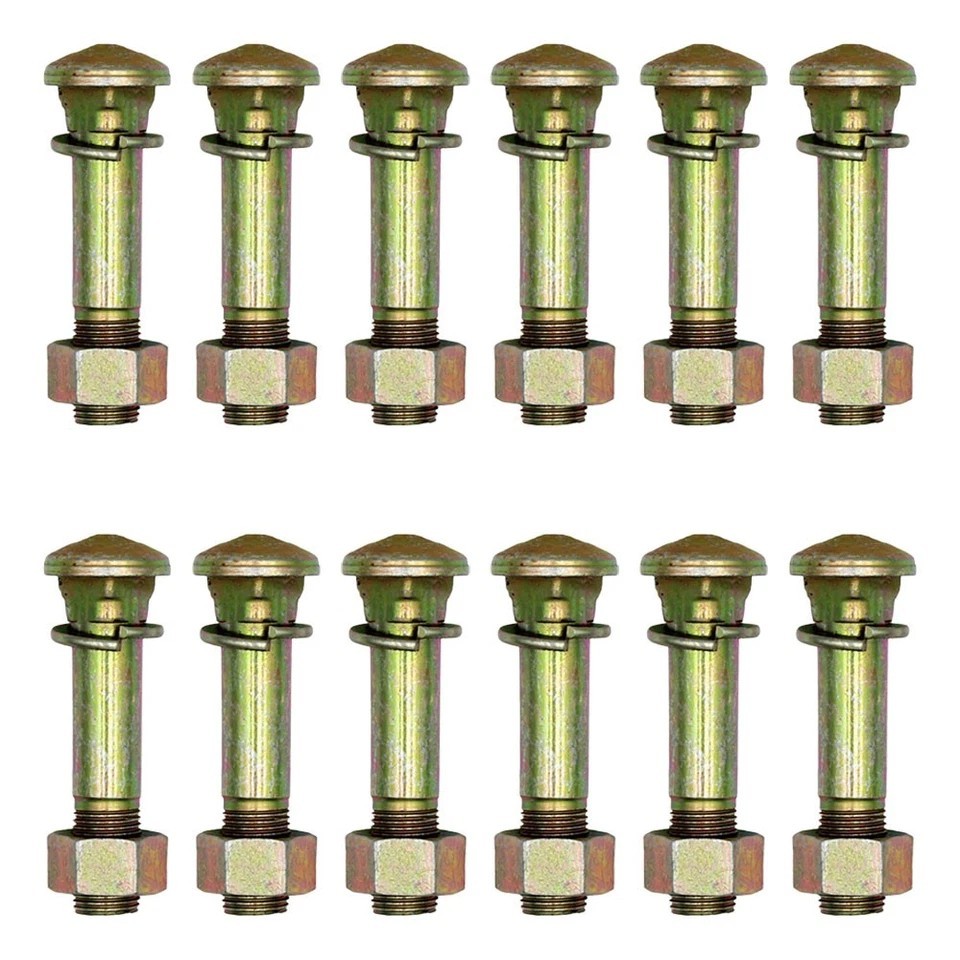 81821369 370938S36 12 Disc To Rim Shoulder Bolt Nut Fits Ford 8N 9N 2N NAA 600