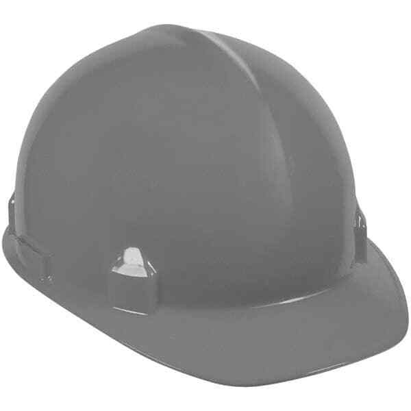Jackson Safety 14842 Hard Hat: Class E, 4-Point Suspension, Gray Plastic