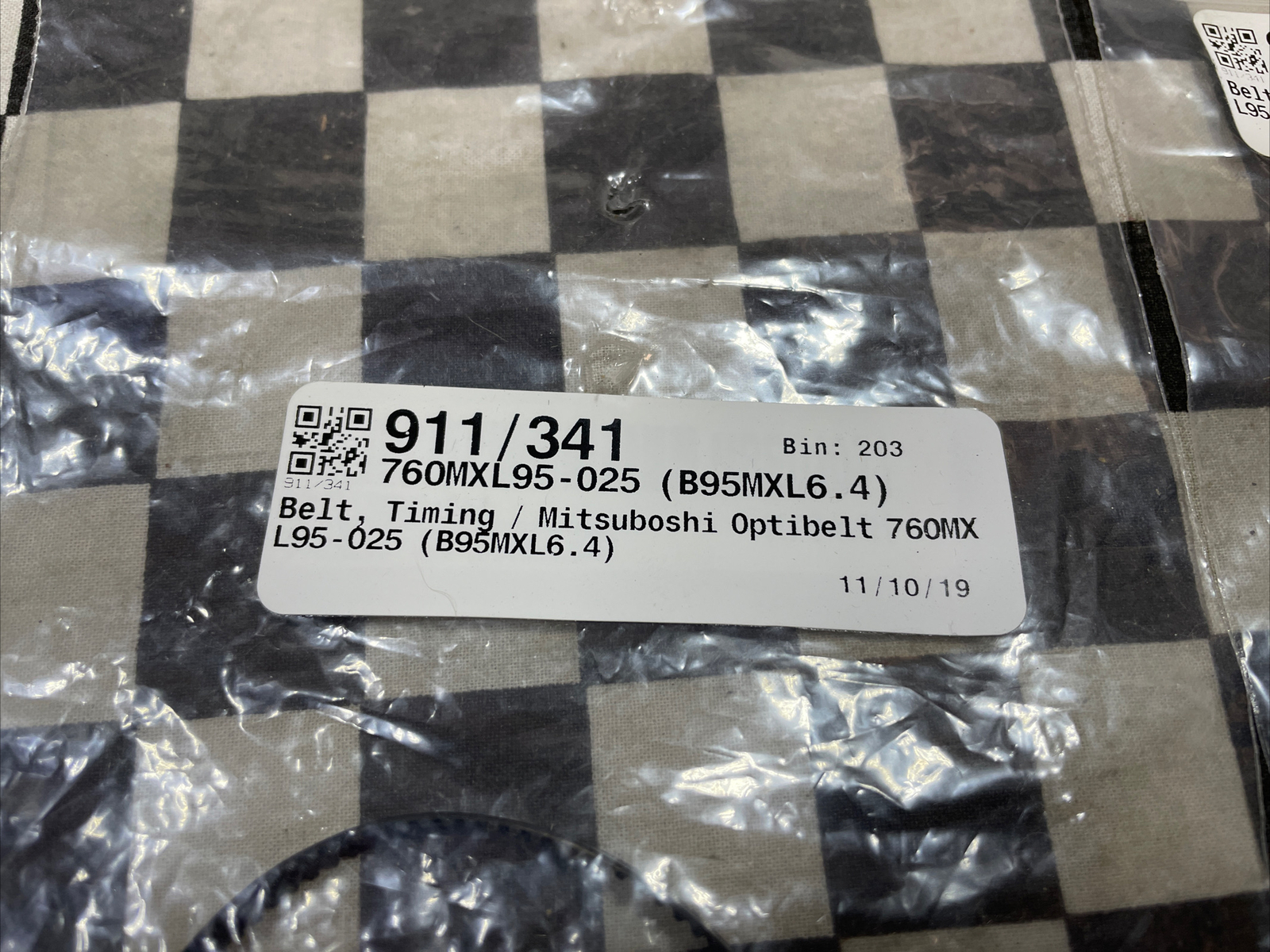 760MXL95-025, B95MXL6.4, BELT TIMMING , LOT OF 2, SHIPSAMEDAY#1224B30