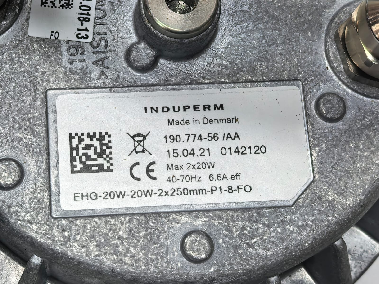 INDUPERM EHG-20W-20W-2X250MM-P1-8-FO ELECTRICAL MODULE