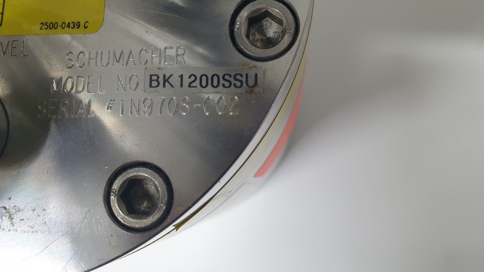 TEOS Cylinder – Schumacher BK1200SSU – Air Products / Versum – P/N: 2500-2356
