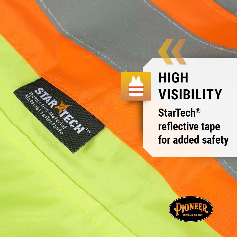 Pioneer Hi-Vis Lightweight Waterproof Safety Rain Suit Yellow/Green XL