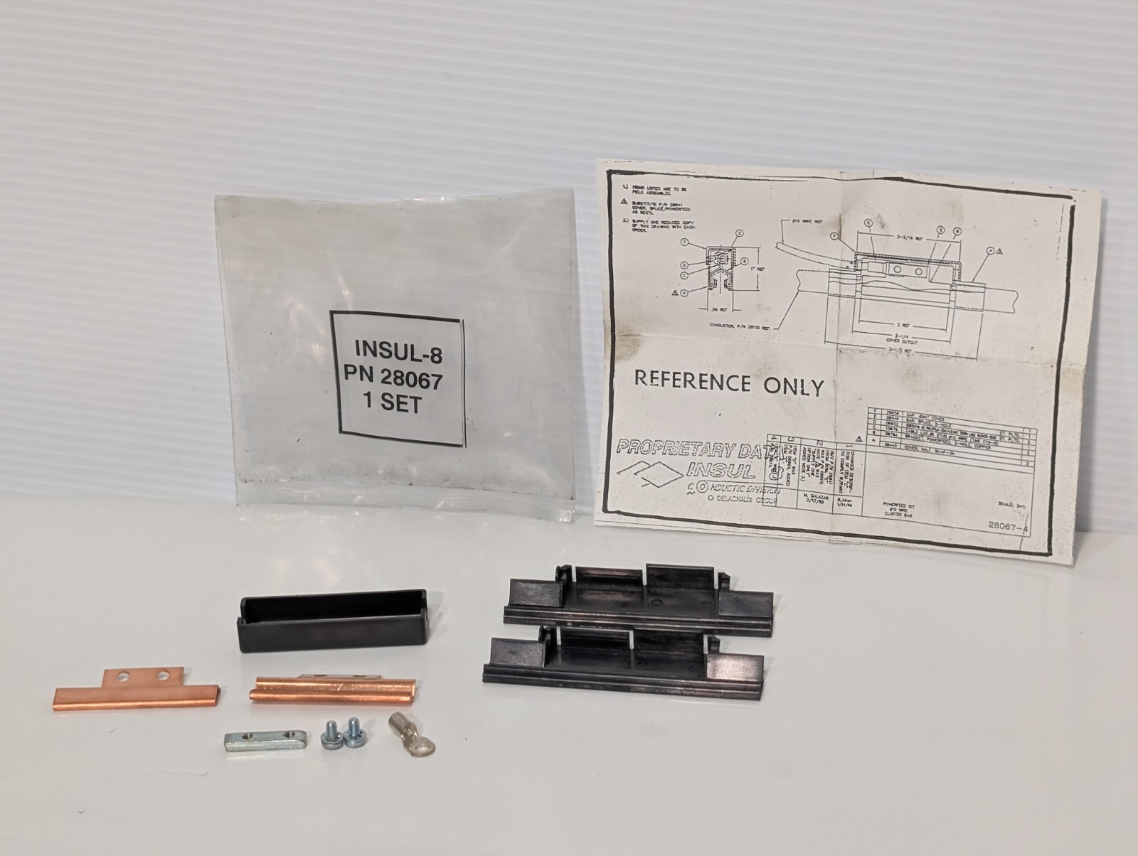 Lot of 2: INSUL-8 28067 industrial in-line power feed component kits #10 Wire