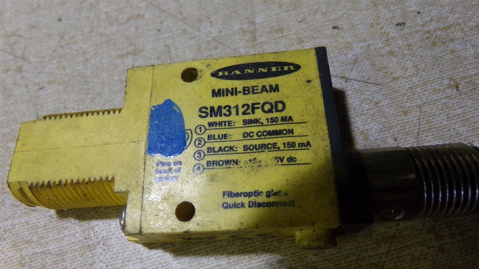 Banner SM312FQD 0503F MB2 LR41887 Fiber Optic Sensor *FREE SHIPPING*