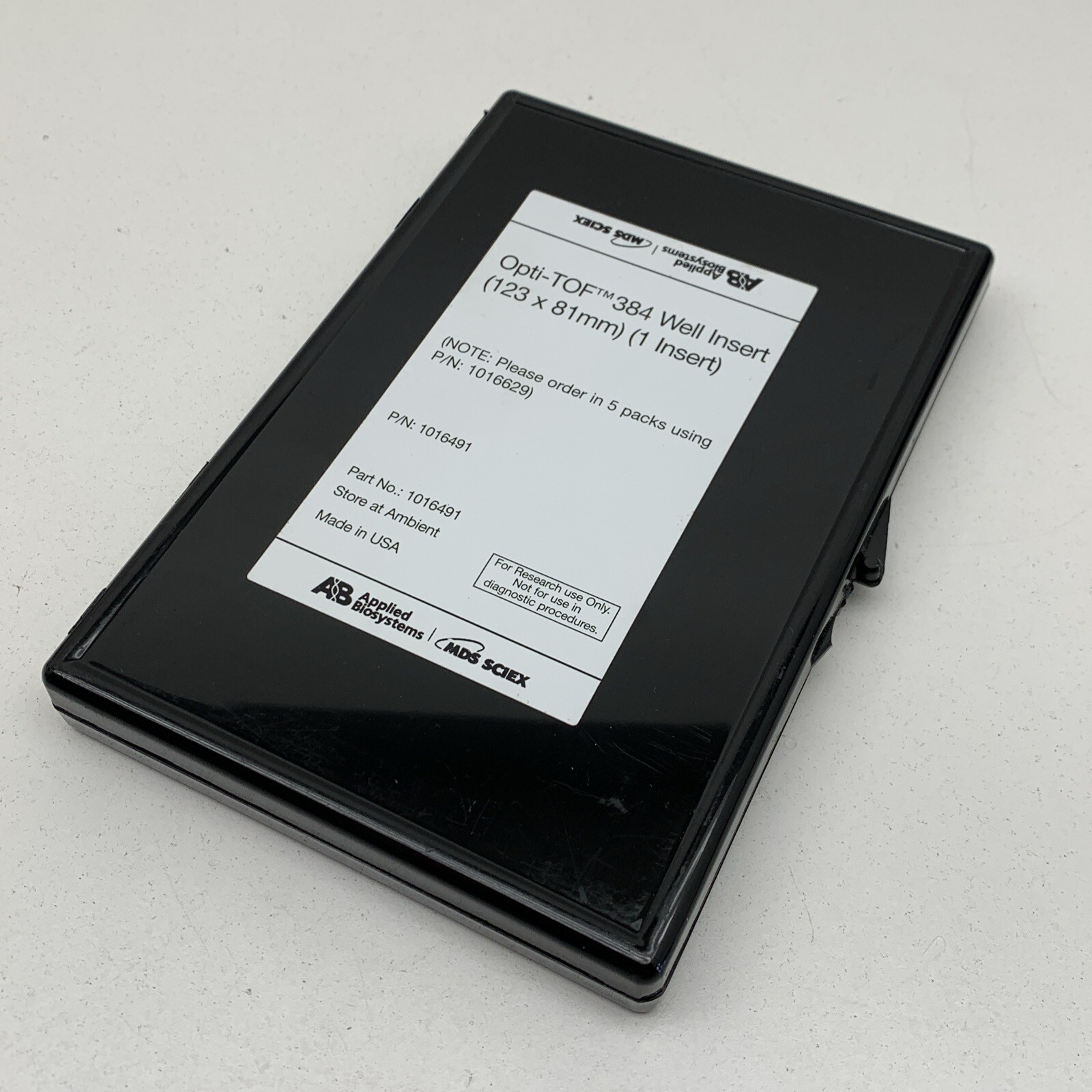 Applied Biosystems MDS Sciex 1016491 Opti-TOF Insert 384-Well 123 x 81mm