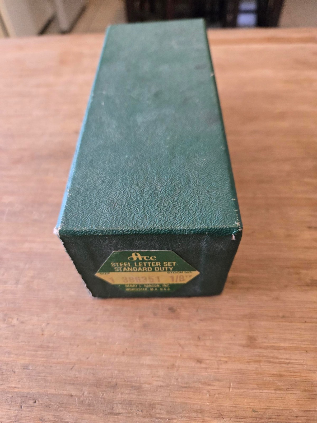 Vintage HANSON ACE no. 386351 1/8″ STEEL LETTER SET