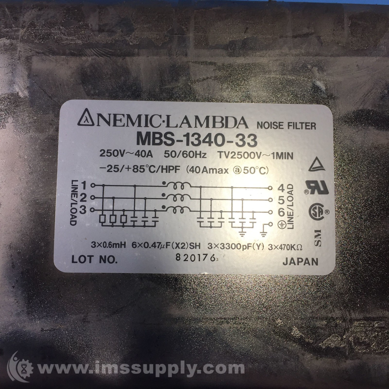 Nemic Lambda MBS-1340-33 Noise Filter USIP