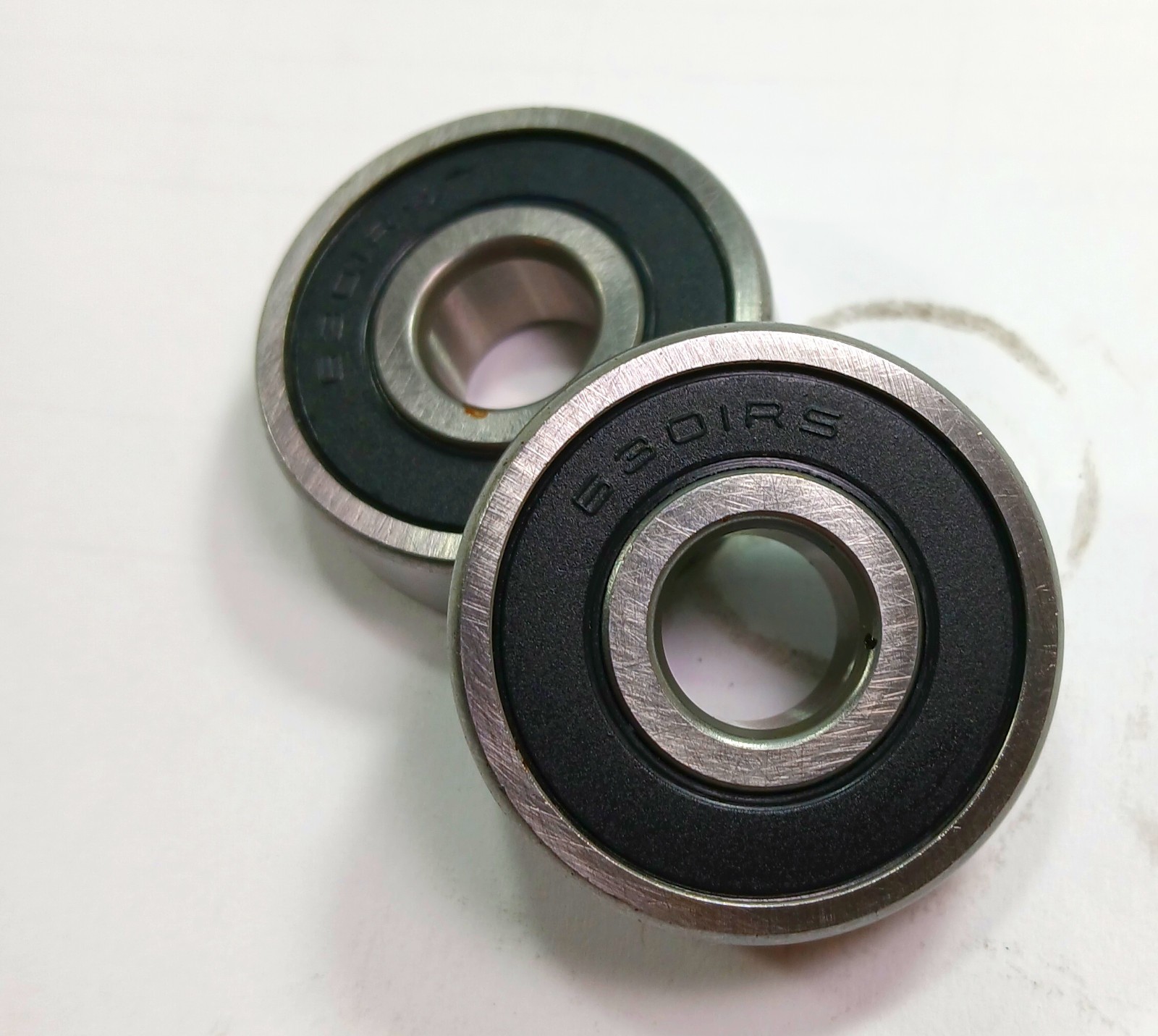 2 NEW UNBRANDED 6301RS 12X37X12MM DEEP GROOVE BALL BEARINGS NNB ***MAKE OFFER***