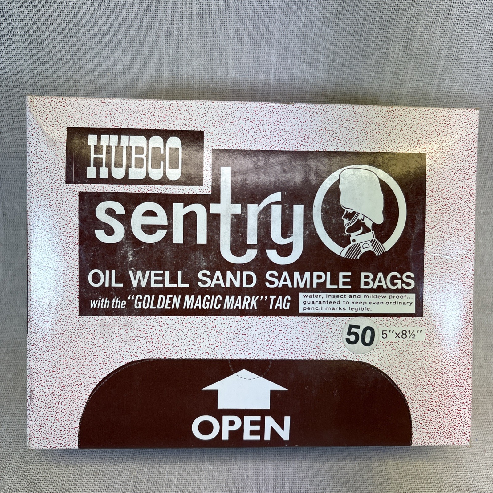 Hubco Sentry Oil Well Sand Sample Bags 5”x8 1/2” With Golden Magic Mark Tag 50ea