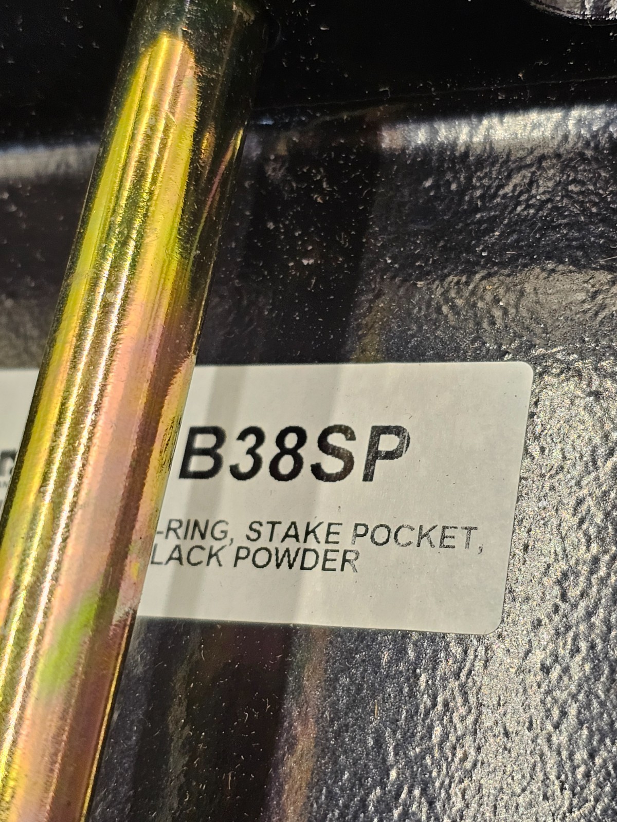 BUYERS PRODUCTS B38SP: D-Ring Stake Pocket Black Powder Coated 1/2″ Dia