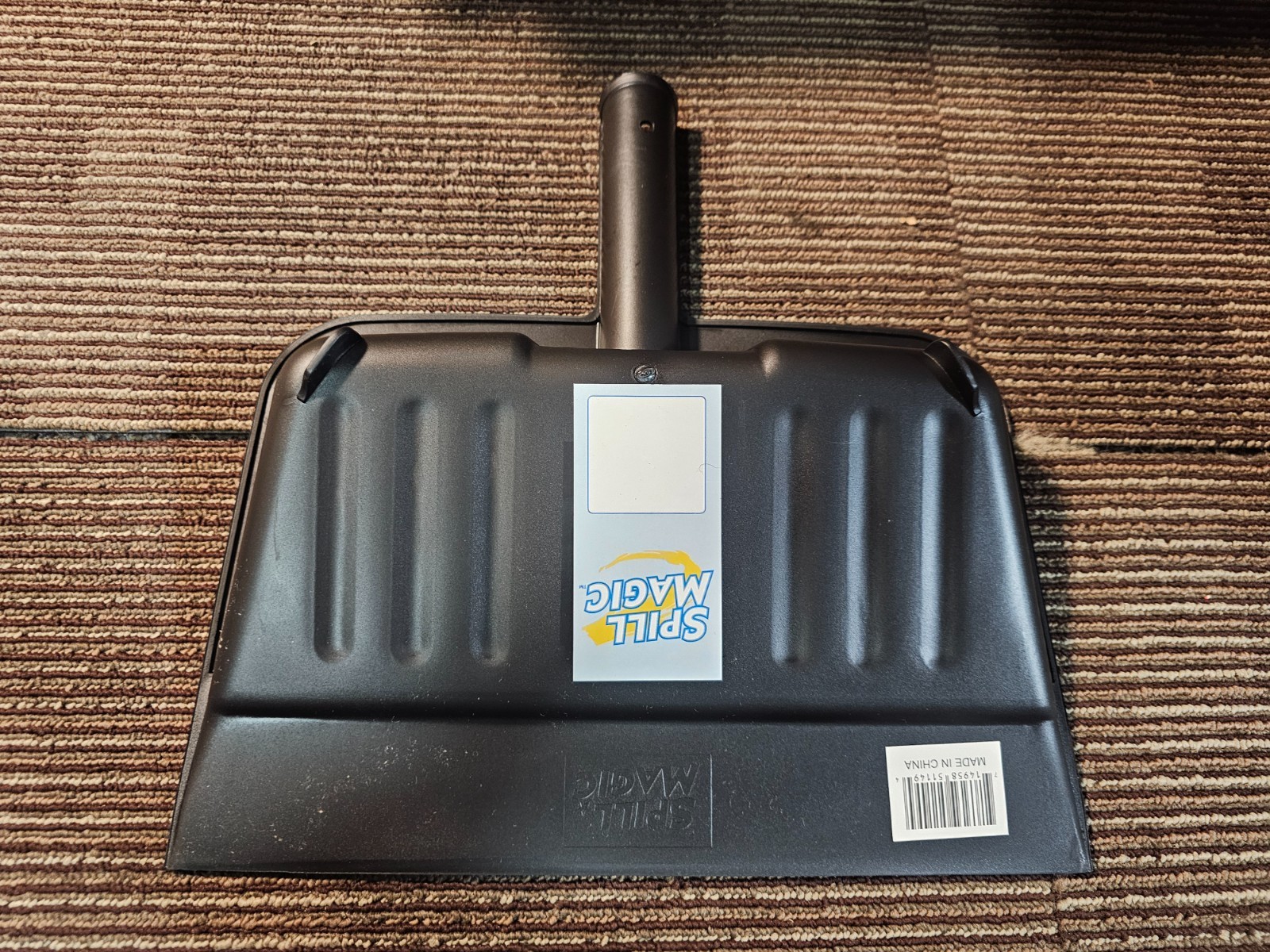 (QTY 6) Spill Magic 206DP Portable Dustpan,Black,12-1/4″ L 206DP