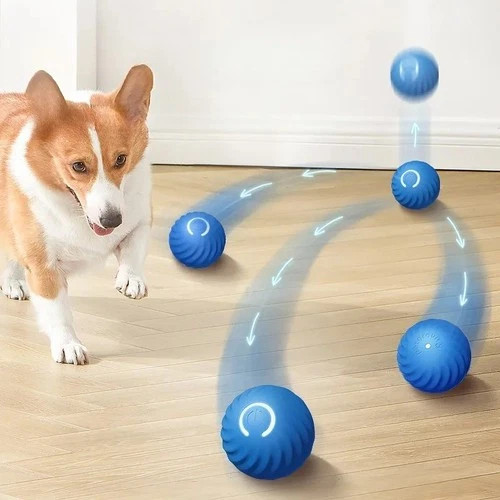 USB Rechargeable Interactive Dog Toy Ball | Automatic Moving Bouncing Pet Toy